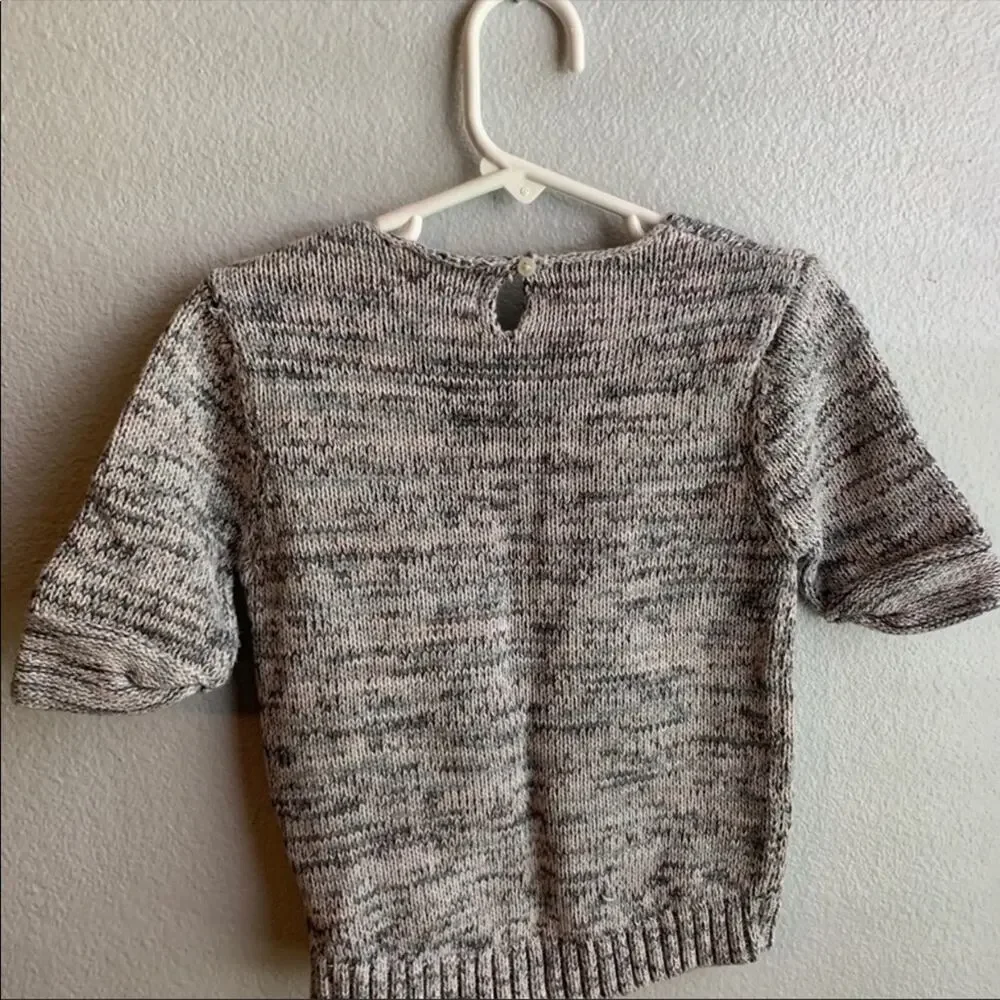 Old Navy Shirt Sleeve Gray/Pink Sweater 5T